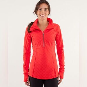 Lululemon Red Quarter-Zip Pullover